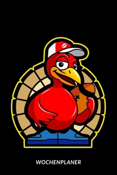 Paperback Wochenplaner: American Football Fan Truthahn [German] Book