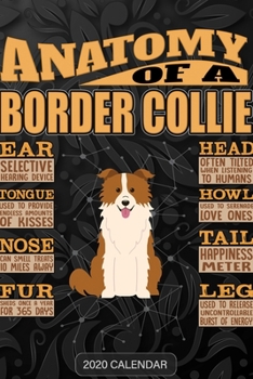 Anatomy Of A Border Collie: Border Collie 2020 Calendar - Customized Gift For Border Collie Dog Owner