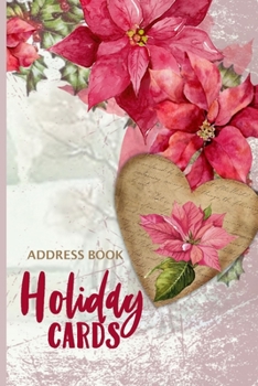 Paperback Address Book: Holiday Cards List Tracker Book