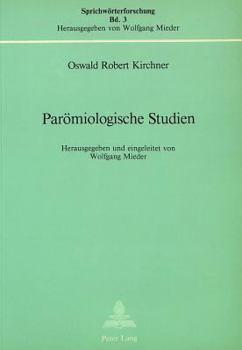Paperback Paroemiologische Studien: Nachdruck [German] Book