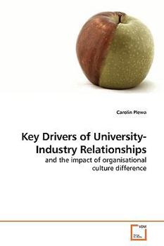 Paperback Key Drivers of University-Industry Relationships Book