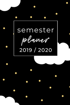 Paperback Semester Planer 2019 / 2020: A5 Coole Geschenkidee PUNKTIERT zum Studium - Notizbuch f?r Studenten - Studienbeginn - Erstes Semester - Pruefung - G [German] Book