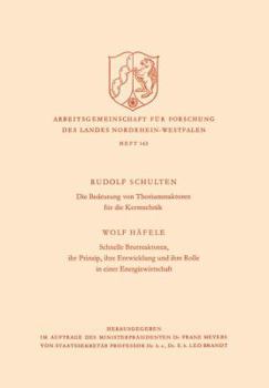 Paperback Die Bedeutung Von Thoriumreaktoren Für Die Kerntechnik [German] Book