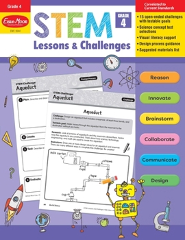 Paperback Stem Lessons and Challenges, Grade 4 Teacher Resource Book