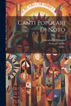 Paperback Canti Popolari Di Noto [Italian] Book