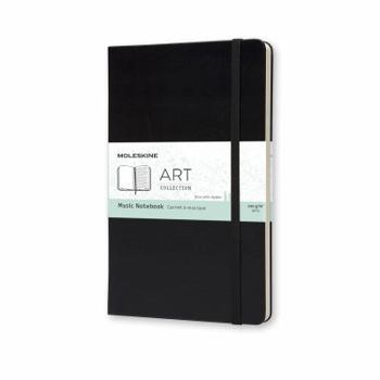 Office Product Moleskine Art Plus Music Notebook, Large, Black, Hard Cover (5 X 8.25) Book