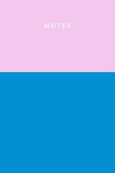 Paperback Notes: Cute Lined Journal for Writing, Lists, Reflections, Travel and More with Fun Blue and Pink Color Block Cover Design Book