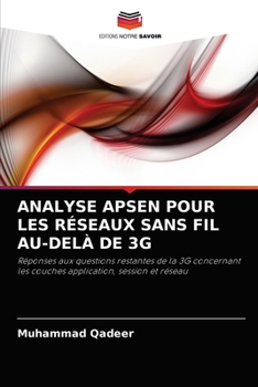 Paperback Analyse Apsen Pour Les Réseaux Sans Fil Au-Delà de 3g [French] Book