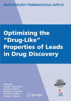 Paperback Optimizing the Drug-Like Properties of Leads in Drug Discovery Book