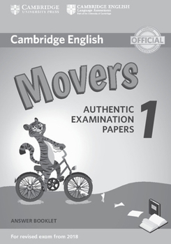 Paperback Cambridge English Movers 1 for Revised Exam from 2018 Answer Booklet: Authentic Examination Papers Book