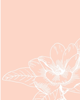 Peach & Flowers Notebook