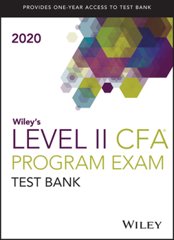 Paperback Wiley's Level II Cfa Program Study Guide + Test Bank 2020 Book