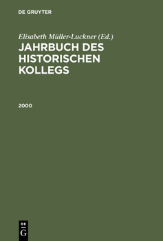 Hardcover Jahrbuch des Historischen Kollegs, Jahrbuch des Historischen Kollegs (2000) [German] Book