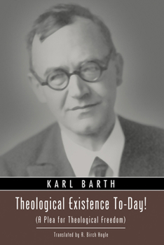 Paperback Theological Existence To-Day! Book