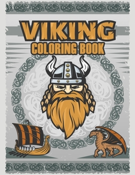 Paperback Viking Coloring Book: Warriors Coloring Book, Mythology Coloring Books for Adults for Stress Relief and Relaxation Book