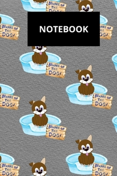 Notebook:: Cute bahing dog  Blank unlined Journal To Write In For Notes, Ideas, Diary, To-Do Lists, Notepad - Dogs Gifts For Dog Owner And Dog Lovers - Best Gifts For Women, Men, Teen & Kids