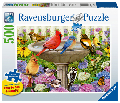 Misc. At the Birdbath 500 PC Large Format Puzzle Book