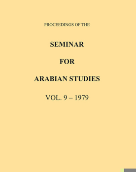 Paperback Proceedings of the Seminar for Arabian Studies Volume 9 1979 Book