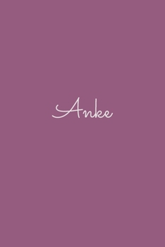 Anke: notebook with the name on the cover, elegant, discreet, official notebook for notes, dot grid notebook,