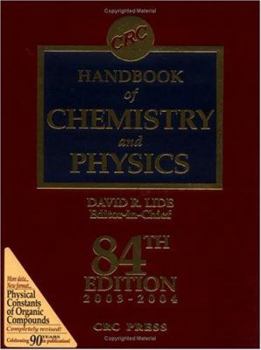 Paperback CRC Press Handbook of Chemistry & Physics, Special Student Edition Book