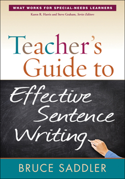 Paperback Teacher's Guide to Effective Sentence Writing Book