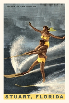Paperback Vintage Journal Water Skiing, Stuart, Florida Book