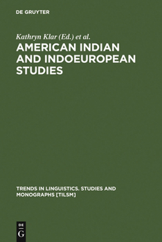 Hardcover American Indian and Indoeuropean Studies Book