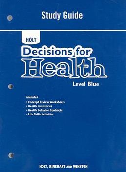 Paperback Decisions for Health: Study Guide Level Blue Book