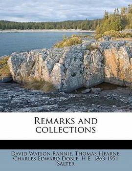 Paperback Remarks and Collections Volume 1 Book