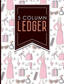 5 Column Ledger: Accounting Journal Book, Bookkeeping Ledger For Church, Ledger Record Book, Cute Beauty Shop Cover, 8.5" x 11", 100 pages