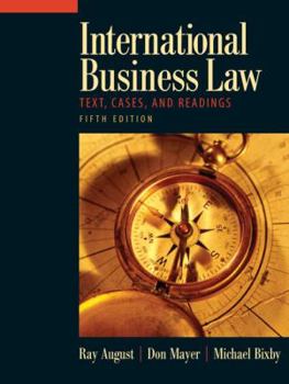 Hardcover International Business Law: Text, Cases, and Readings Book