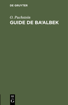 Hardcover Guide de Ba'albek [French] Book