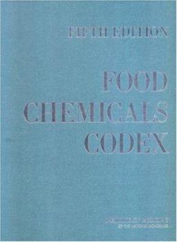 Hardcover Food Chemicals Codex: Fifth Edition Book