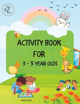 Paperback Activity Book For 3-5 Year Olds: Colouring, Tracing Letters, Numbers, Maths, Memory games, Puzzles and more Book