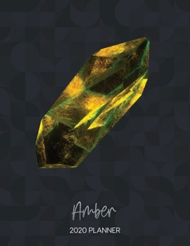 Paperback Amber 2020 Planner: Dated Weekly Planner With To Do Notes & Inspirational Quotes - Birthstones Book