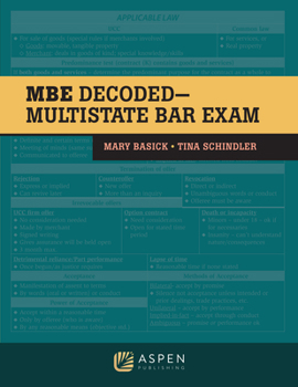 Paperback The MBE Decoded: Multistate Bar Exam Book