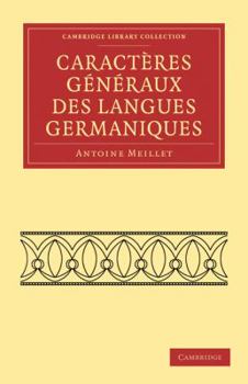 Paperback Caractères Généraux Des Langues Germaniques [French] Book