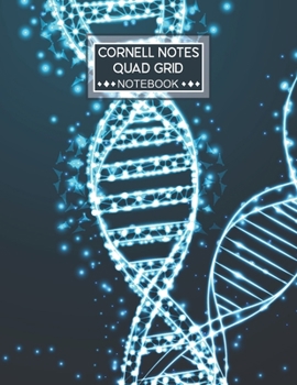 Paperback Cornell Notes Quad Grid Notebook: Cornell Quadrille Notebook Paper Index and Numbered Page Interior: Science DNA Book
