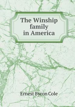 Paperback The Winship family in America Book