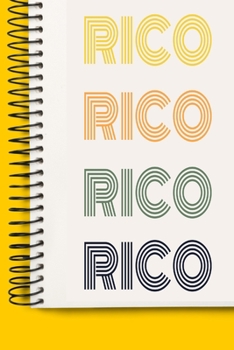 Paperback Name RICO A beautiful personalized: Lined Notebook / Journal Gift, 120 Pages, 6 x 9 inches, NoteBook Gift For RICO, Personal Diary, RICO, Personalized Book