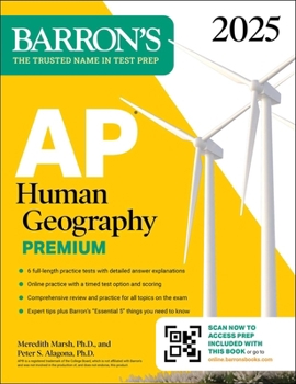 Paperback AP Human Geography Premium, 2025: Prep Book with 6 Practice Tests + Comprehensive Review + Online Practice Book