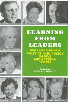 Paperback Learning from Leaders: Welfare Reform Politics and Policy in Book