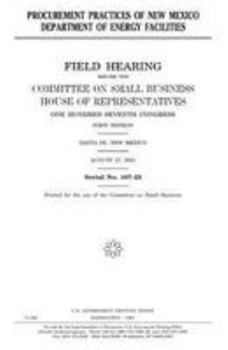 PROCUREMENT PRACTICES OF NEW MEXICO DEPARTMENT OF ENERGY FACILITIES