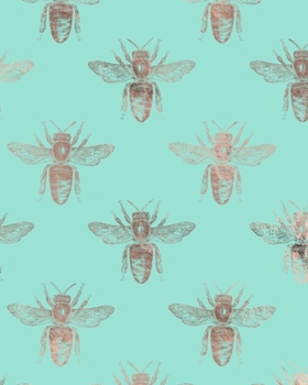 Paperback Rose Gold and Mint Composition Notebook - Large Ruled Notebook - 8x10 Lined Notebook (Softcover Journal / Notebook / Diary) Book