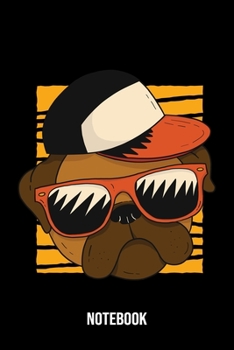 Notebook: Pug Notebook Blank Line Do Lover Journal Lined with Lines 6x9 120 Pages Checklist Record Book Cute Funny Dog Lovers Take Notes Gift for Dog ... Men Women Kids Christmas Gift for Pug Lover