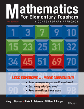 Paperback Mathematics for Elementary Teachers: A Contemporary Approach Book