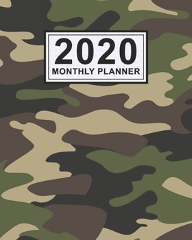 2020 Monthly Planner : Camo Daily Weekly Monthly Calendar 2020 Planner January 2020 to December 2020