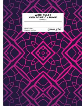 Paperback Wide Ruled Composition Book: Modern Lace Book