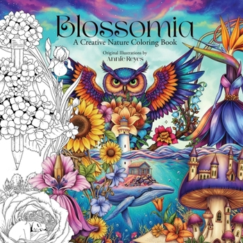 Paperback Blossomia. A Creative Nature Coloring Book