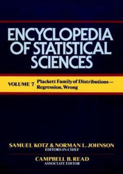 Hardcover Encyclopedia of Statistical Sciences, Plackett Family of Distribution to Regression, Wrong Book